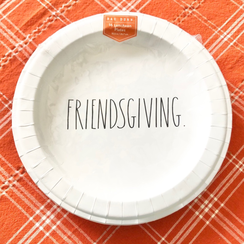 🆕Rae Dunn FRIENDSGIVING Party Plates Bundle - Picture 4 of 5